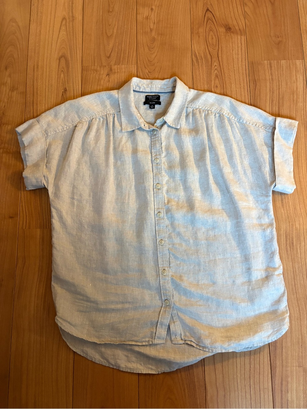 J. Crew Women’s Baird McNutt 100% Irish Linen Short-Sleeve Button-Down